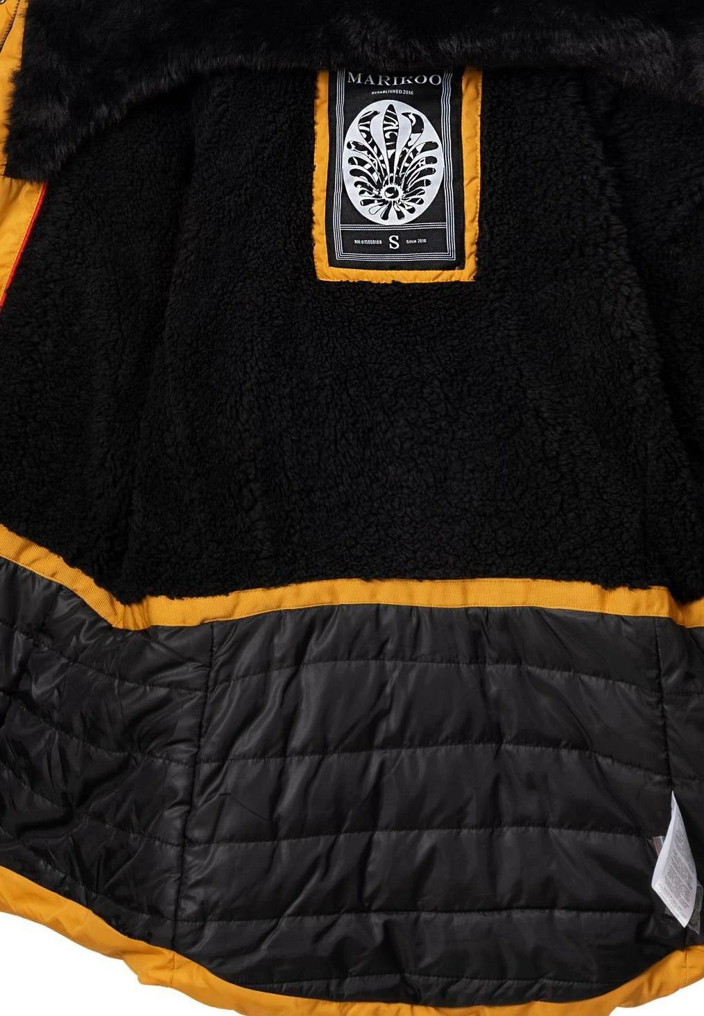 Marikoo Lotusblüte - Winterjas - Yellow 4 Marikoo Lotusblüte - Winterjas - Yellow - Afbeelding 4