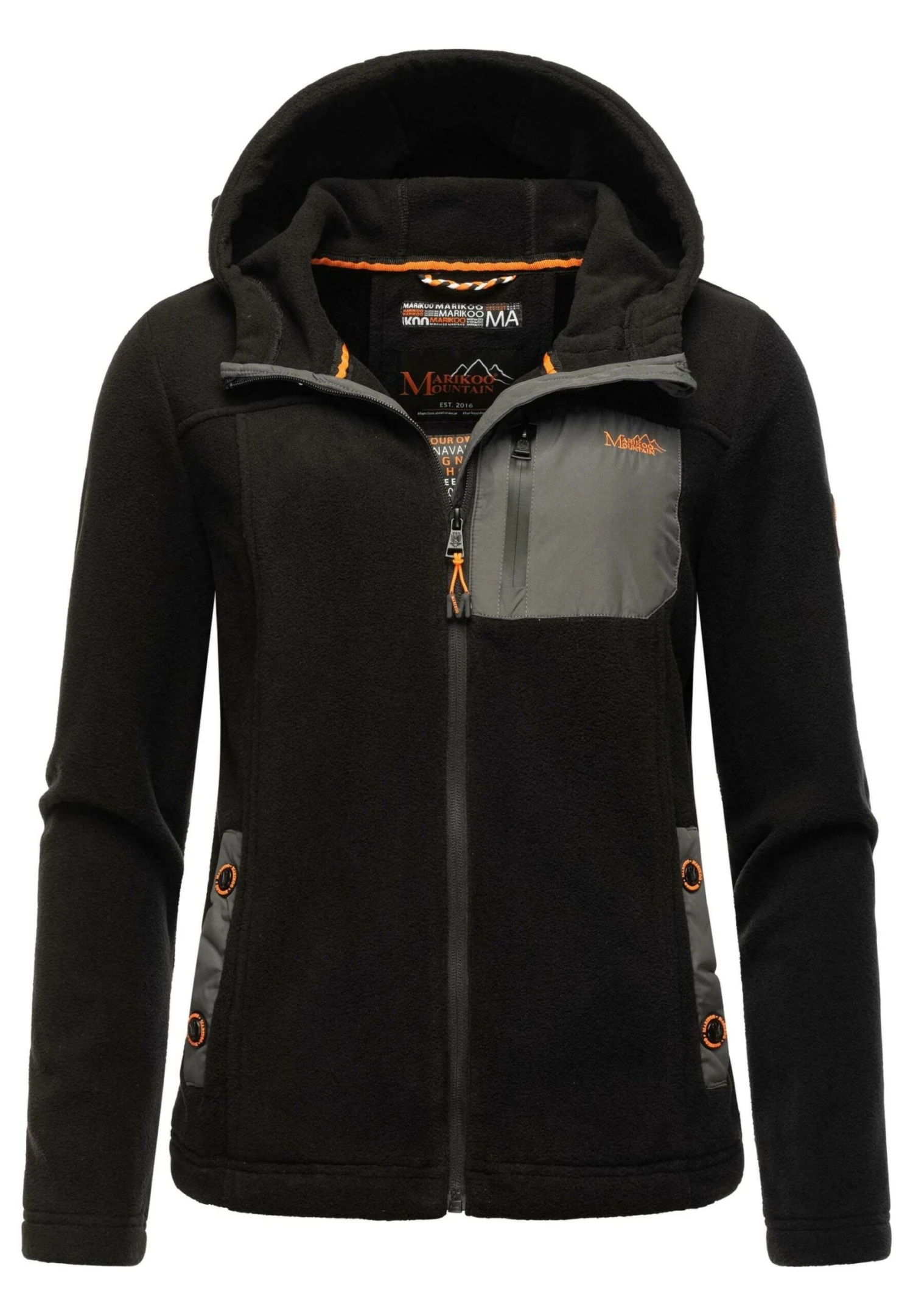 Marikoo Mount Iwaki - Fleecejas - Black 1 Marikoo Mount Iwaki - Fleecejas - Black