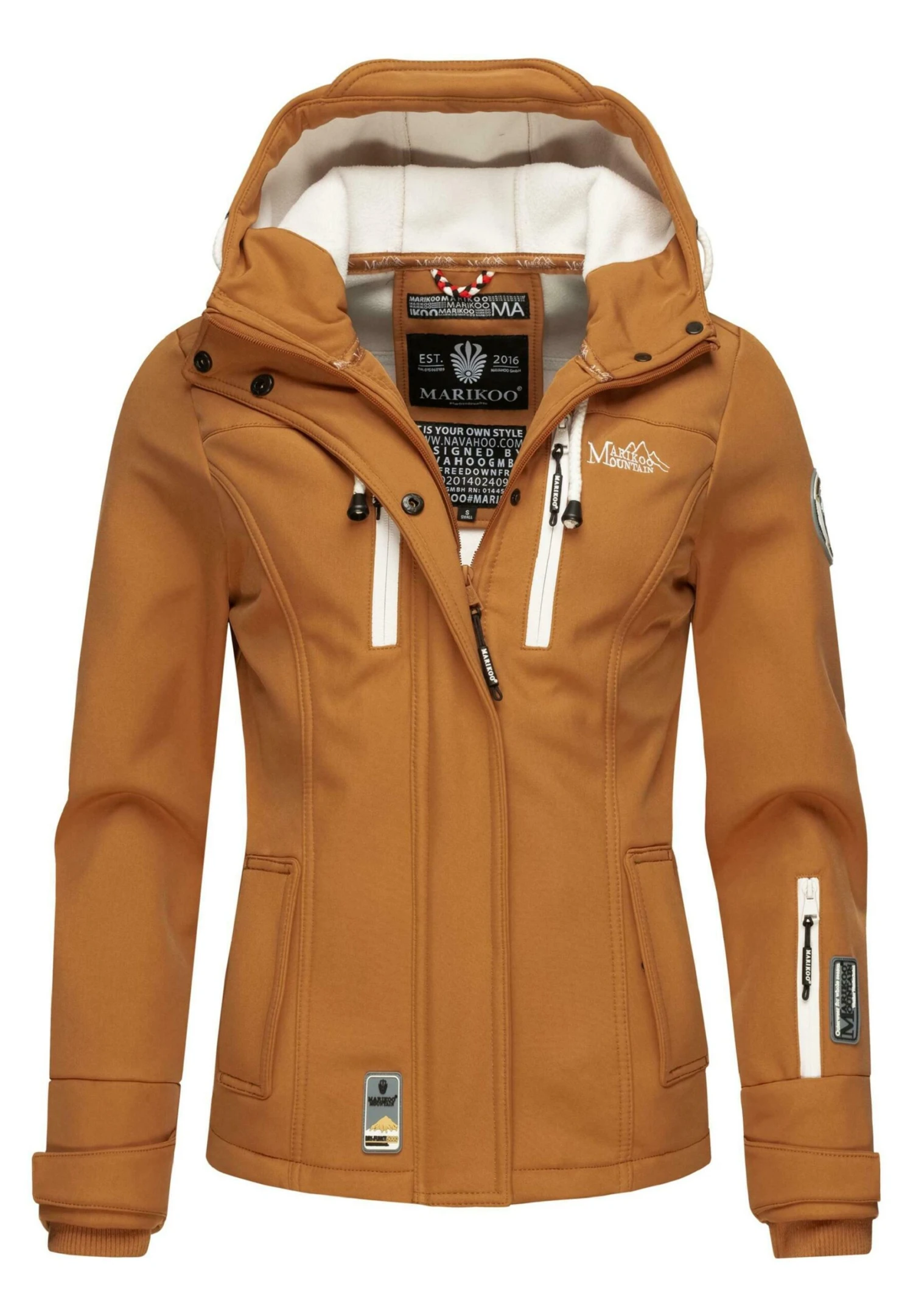 Marikoo Funktions - Outdoorjas - Caramel Brown 9 Marikoo Funktions - Outdoorjas - Caramel Brown - Afbeelding 9