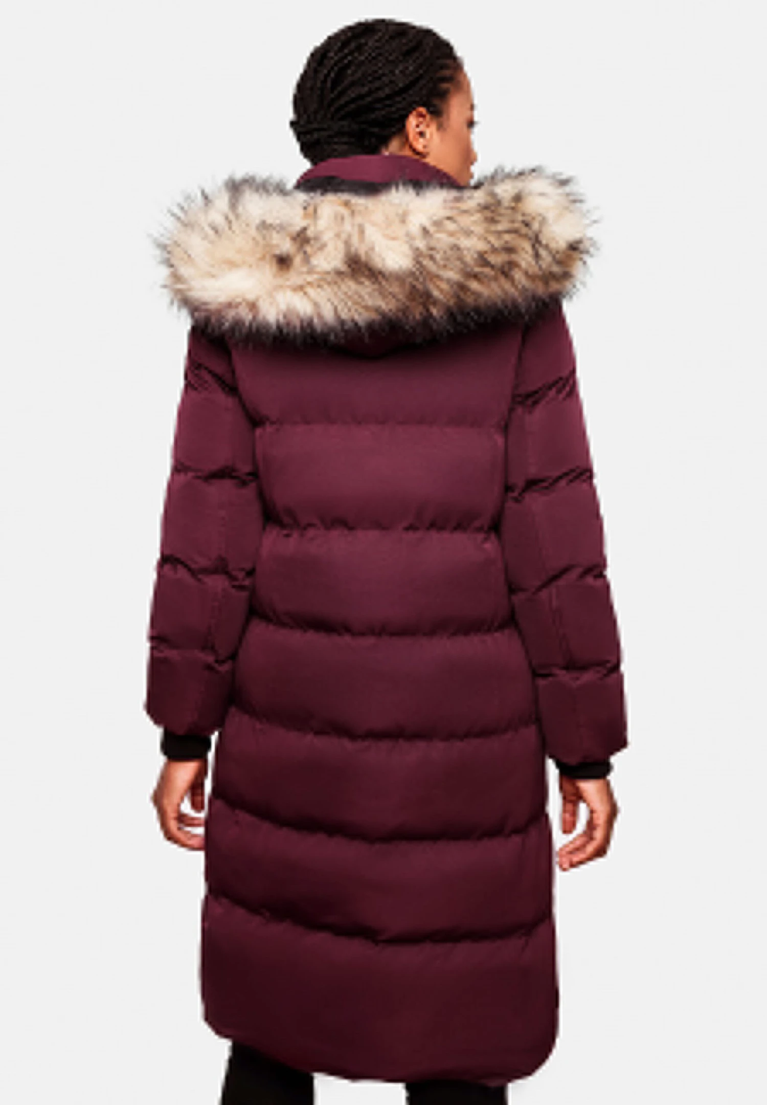 Marikoo Winterjas - Dark Red Melange 2 Marikoo Winterjas - Dark Red Melange - Afbeelding 2