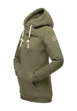 Marikoo Izuyaa - Hoodie - Dusty Olive Melange -Marikoo 22568ac0a61d493bb7d3dfc762a3332d