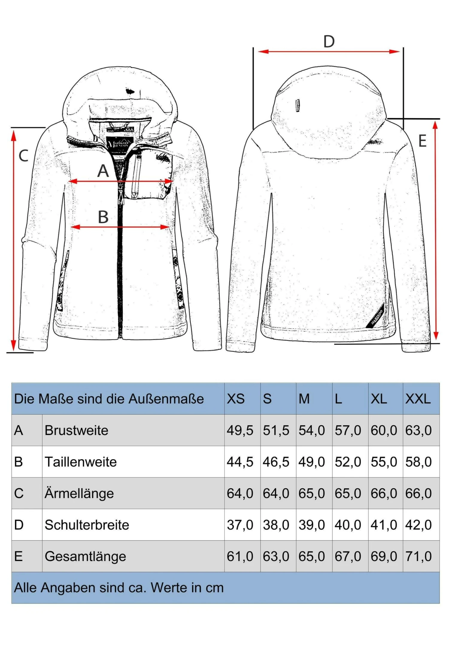 Marikoo Mount Iwaki - Fleecejas - Fuchsia 4 Marikoo Mount Iwaki - Fleecejas - Fuchsia - Afbeelding 4