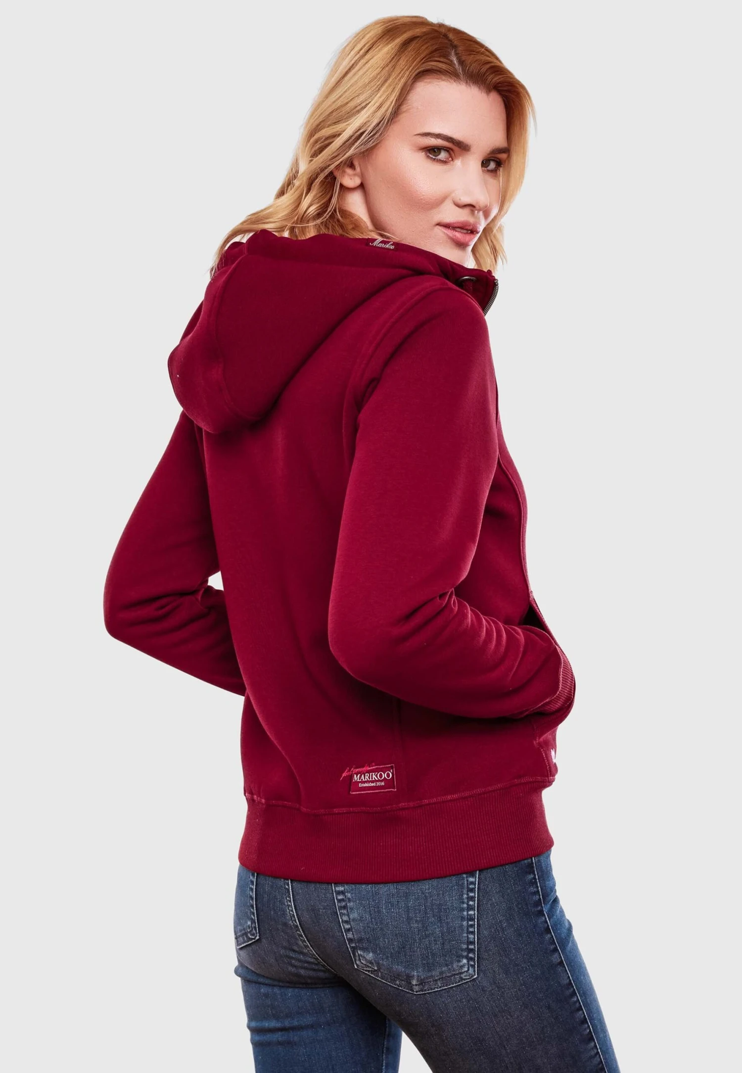 Marikoo Setsunaa - Sweater Met Rits - Bordeaux 2 Marikoo Setsunaa - Sweater Met Rits - Bordeaux - Afbeelding 2