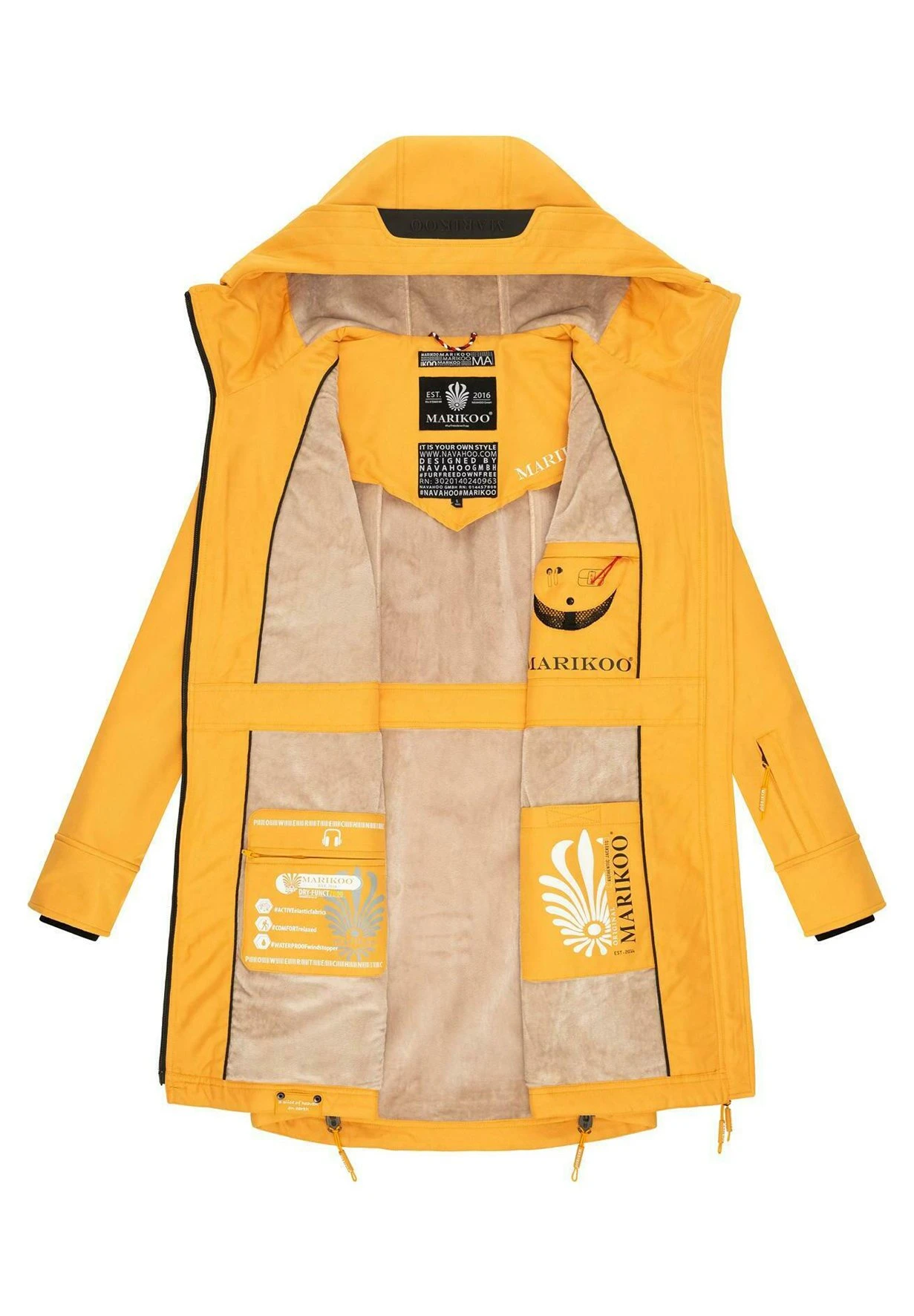 Marikoo Racquelle - Parka - Amber Yellow 9 Marikoo Racquelle - Parka - Amber Yellow - Afbeelding 9