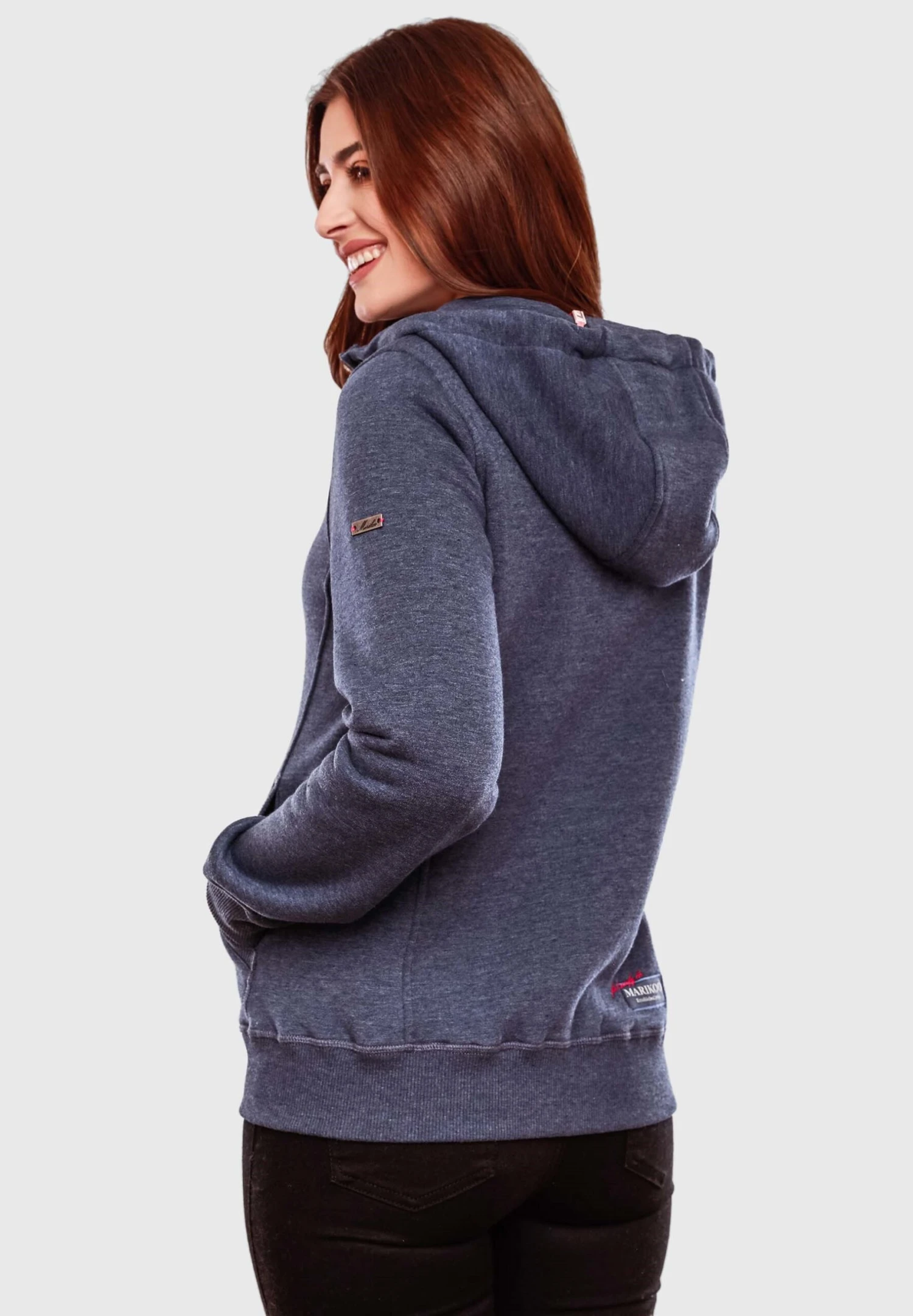 Marikoo Setsunaa - Sweater Met Rits - Dustybluemelange 2 Marikoo Setsunaa - Sweater Met Rits - Dustybluemelange - Afbeelding 2