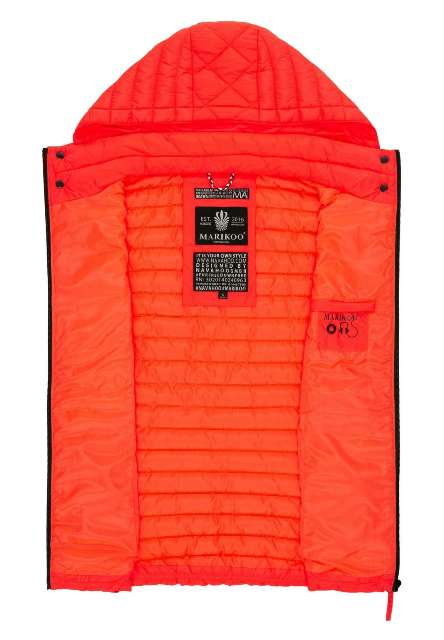 Marikoo Hasenpfote - Bodywarmer - Neon Coral 7 Marikoo Hasenpfote - Bodywarmer - Neon Coral - Afbeelding 7
