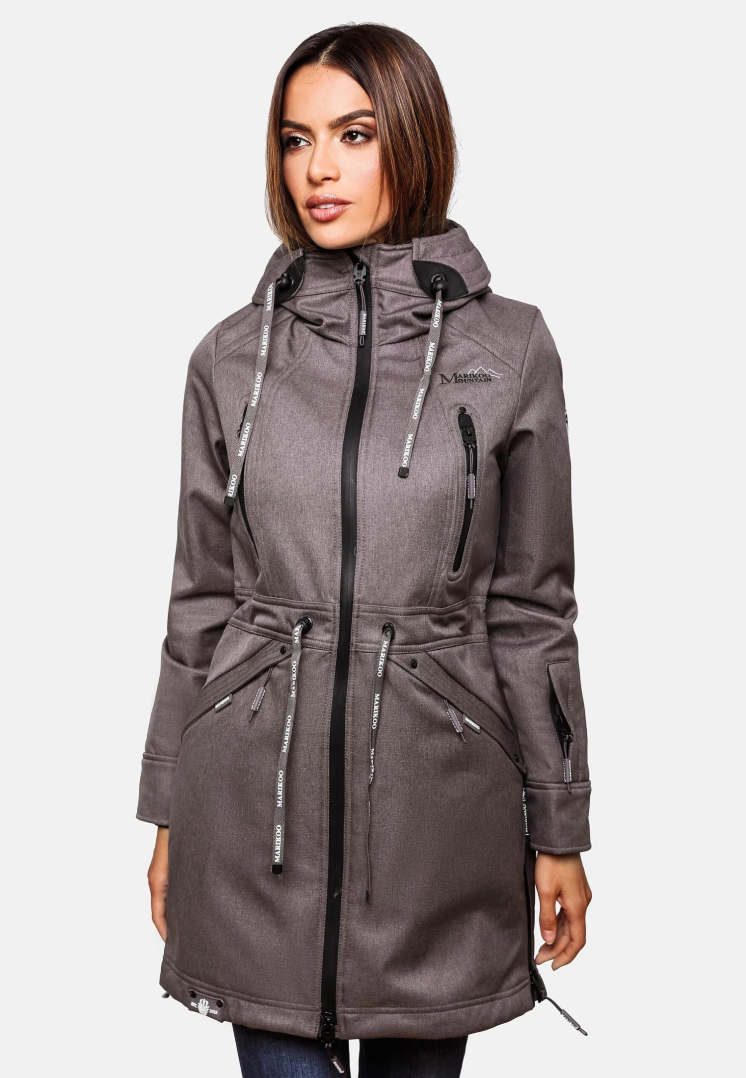 Marikoo Racquelle - Parka - Grey Melange 1 Marikoo Racquelle - Parka - Grey Melange
