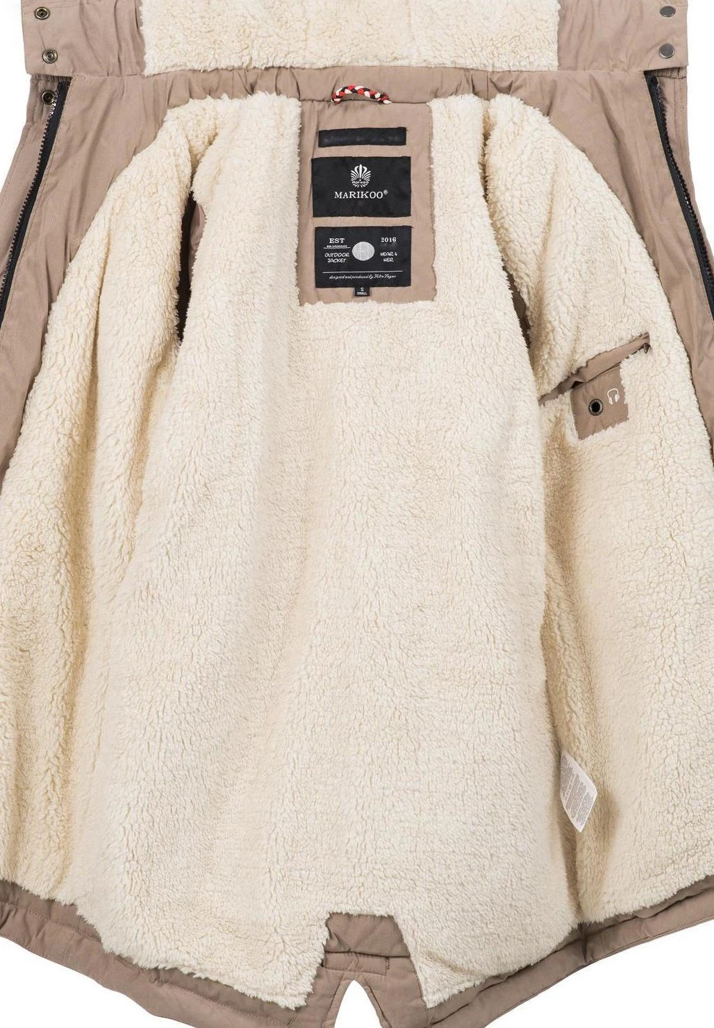 Marikoo Winterjas - Taupe 4 Marikoo Winterjas - Taupe - Afbeelding 4