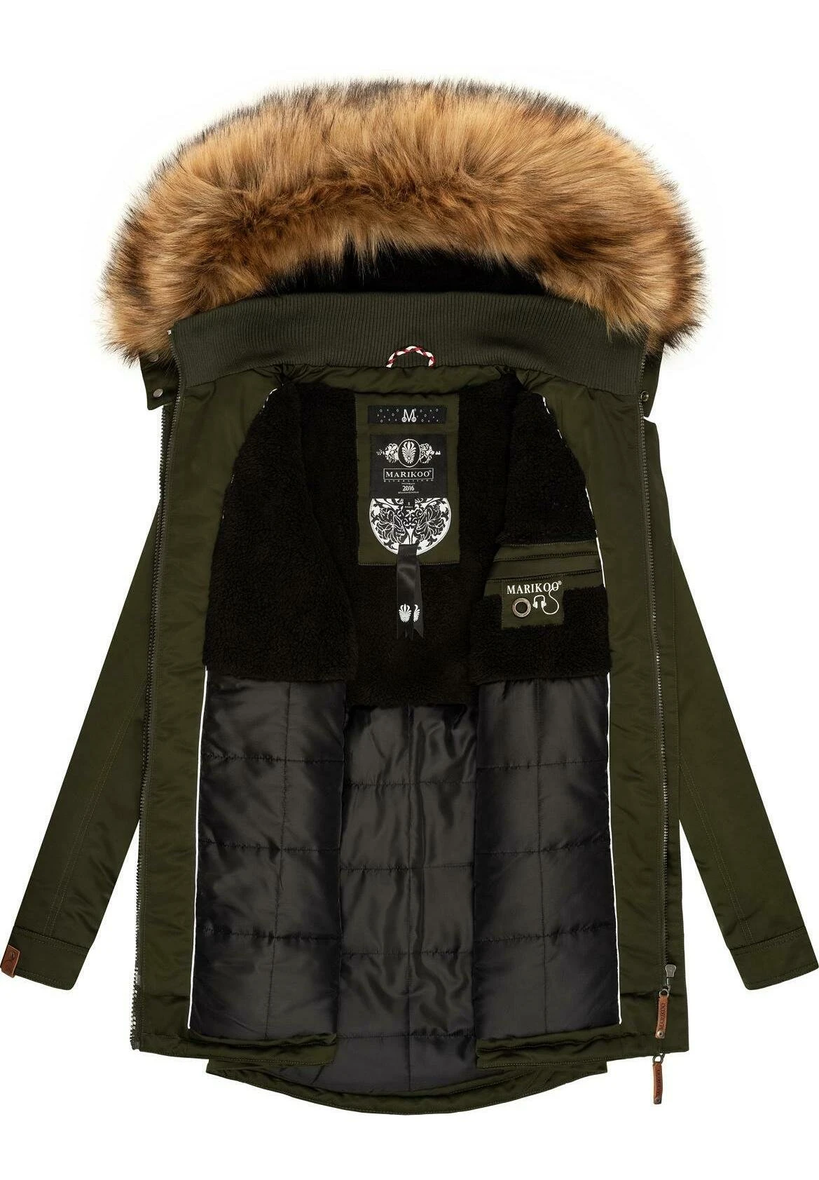 Marikoo Sanakoo - Winterjas - Olive 5 Marikoo Sanakoo - Winterjas - Olive - Afbeelding 5