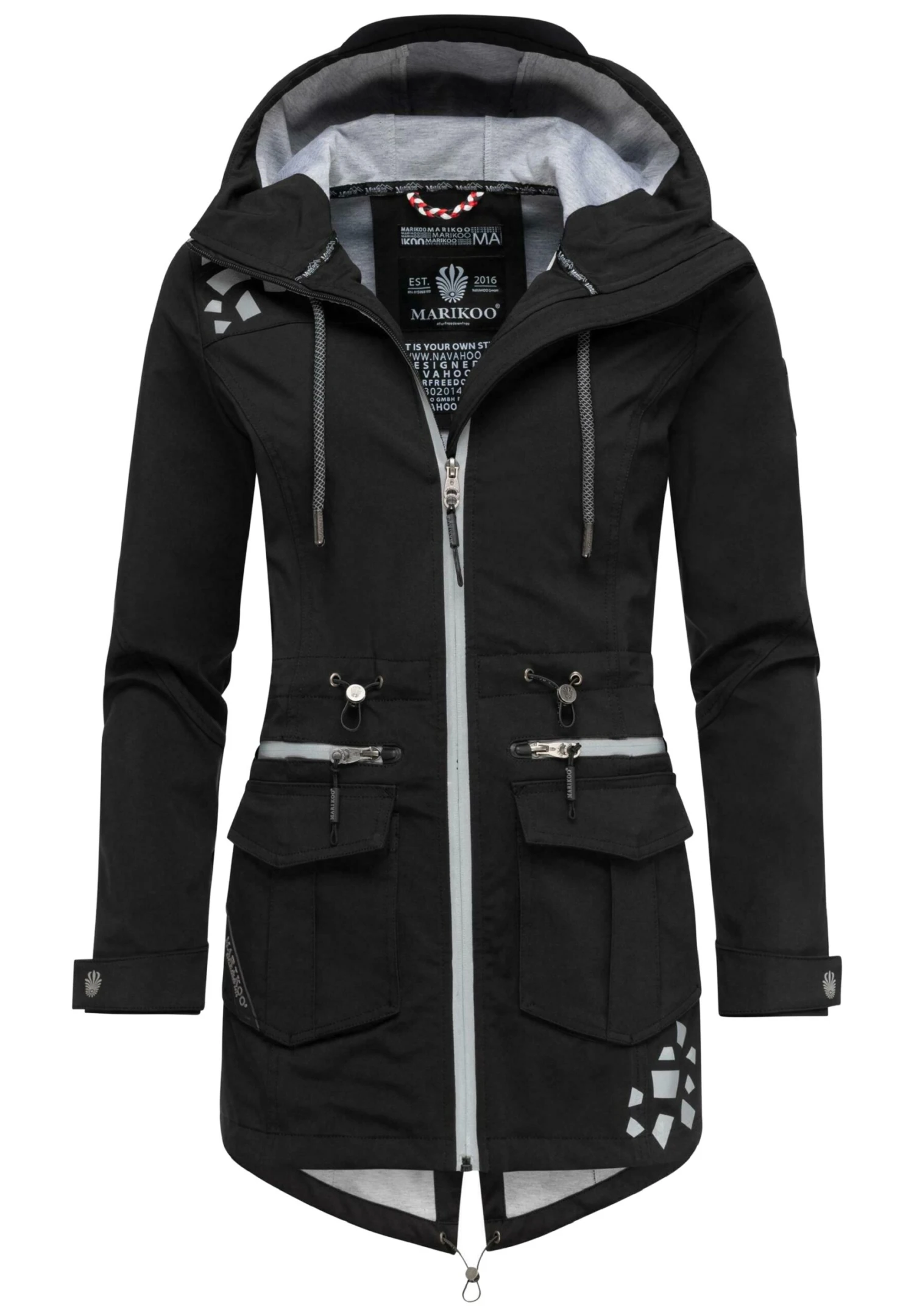 Marikoo Ulissaa - Regenjas - Black 1 Marikoo Ulissaa - Regenjas - Black