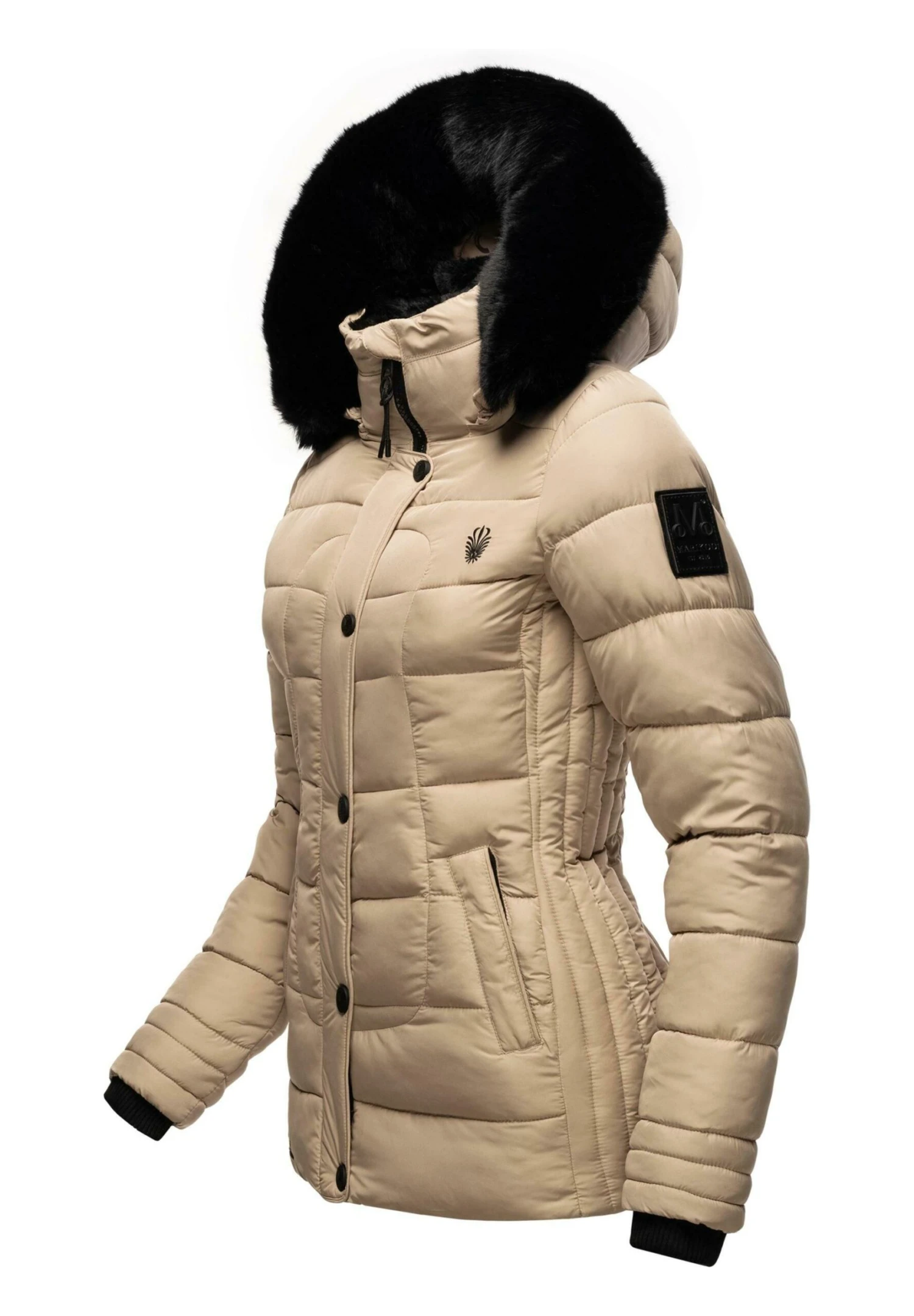 Marikoo Qesraa - Winterjas - Taupe 2 Marikoo Qesraa - Winterjas - Taupe - Afbeelding 2