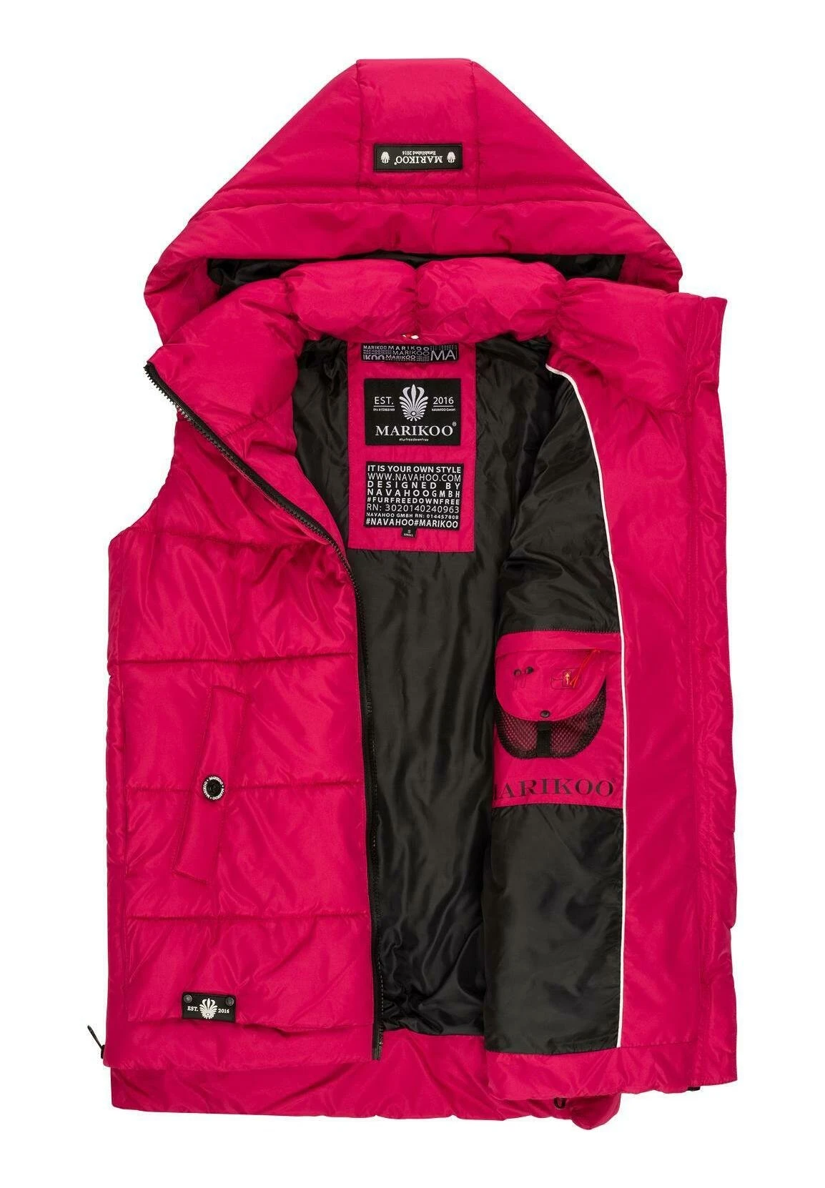 Marikoo Zarinaa - Bodywarmer - Fuchsia 3 Marikoo Zarinaa - Bodywarmer - Fuchsia - Afbeelding 3