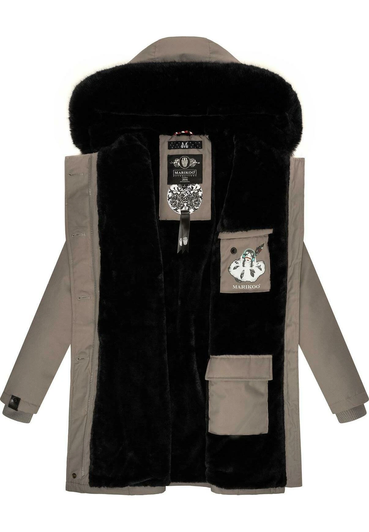 Marikoo Karambaa - Winterjas - Grey 2 Marikoo Karambaa - Winterjas - Grey - Afbeelding 2