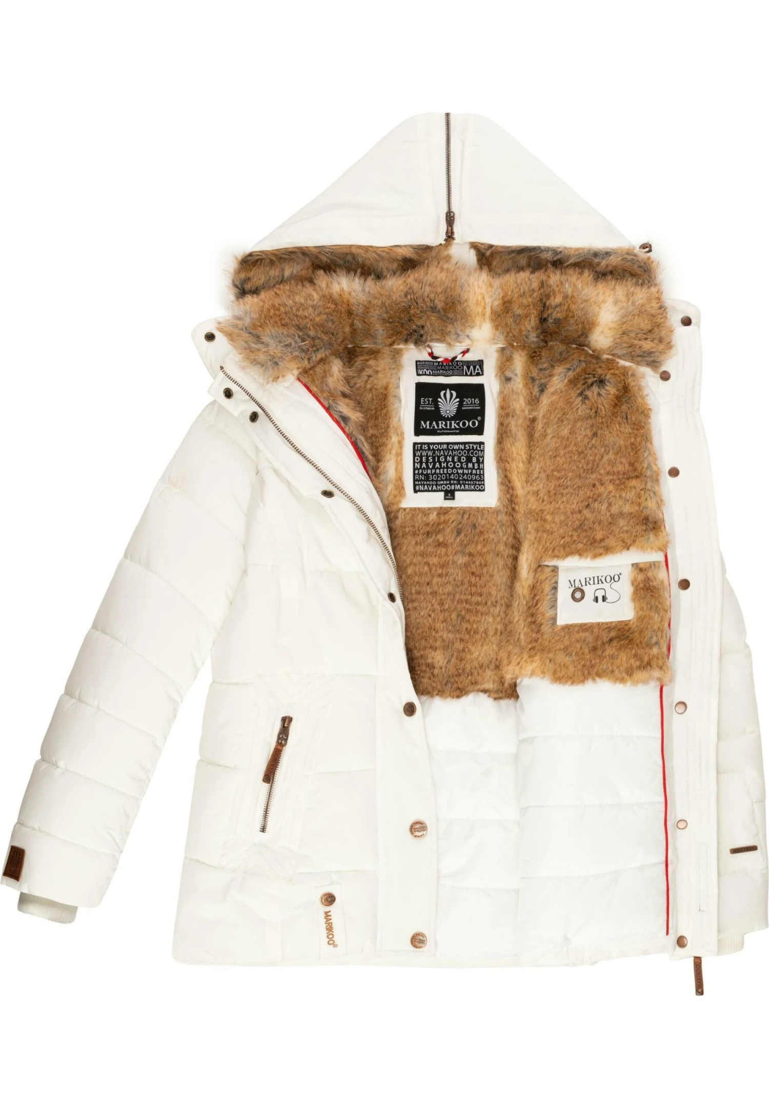 Marikoo Nekoo - Winterjas - Transparent 4 Marikoo Nekoo - Winterjas - Transparent - Afbeelding 4