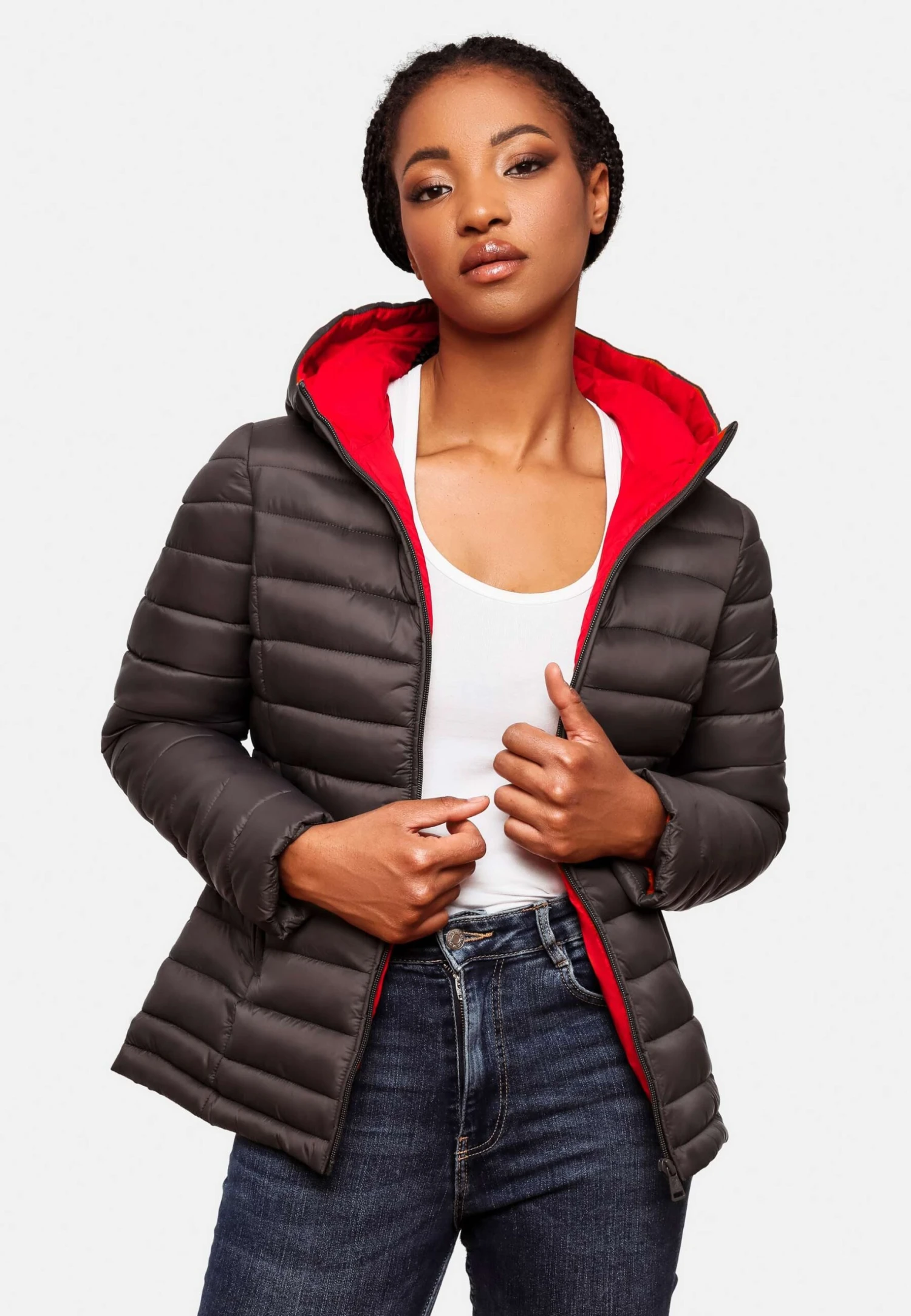 Marikoo Lucy - Winterjas - Anthracite 4 Marikoo Lucy - Winterjas - Anthracite - Afbeelding 4