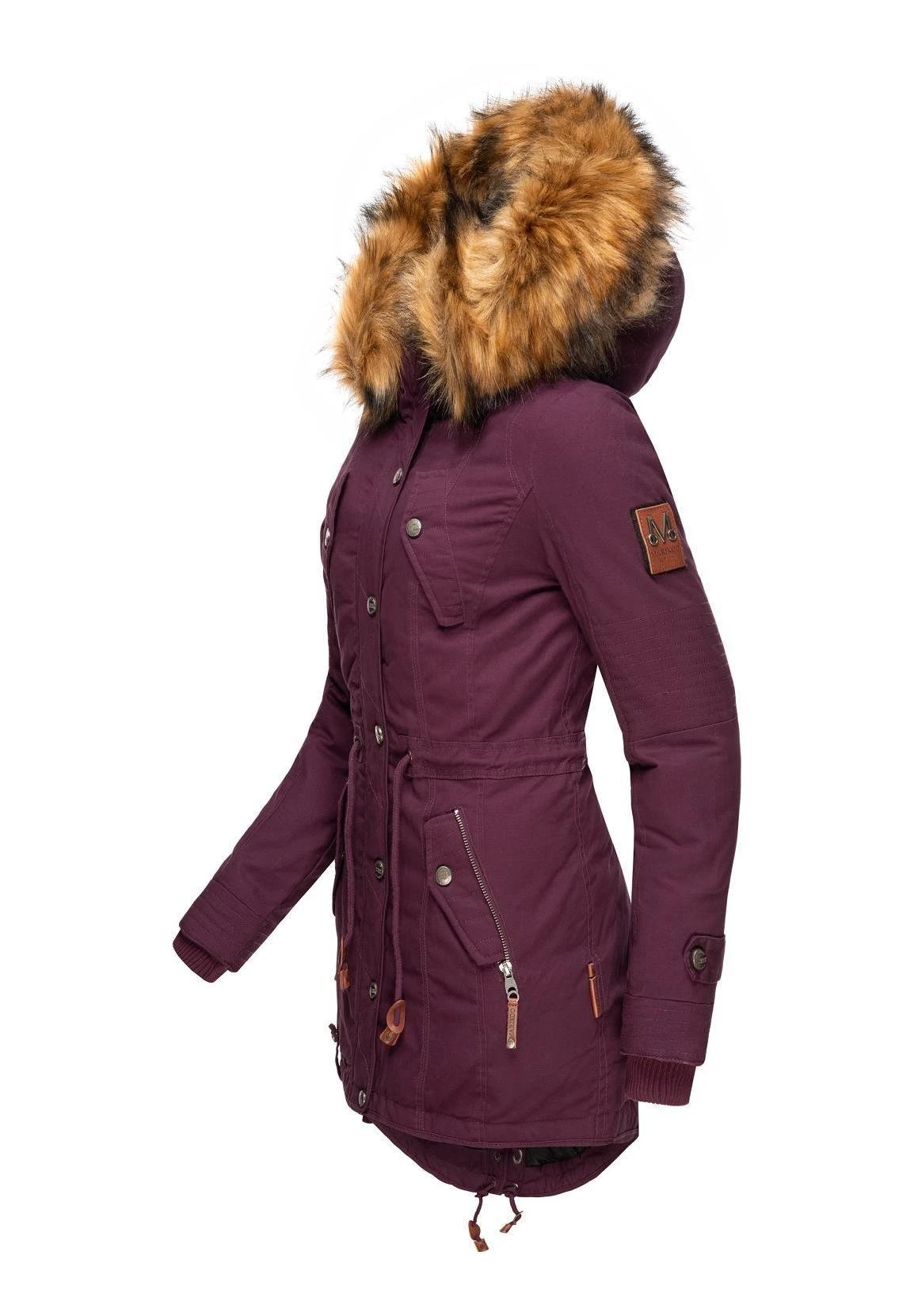 Marikoo Viva- Winterjas - Burgundy 3 Marikoo Viva- Winterjas - Burgundy - Afbeelding 3