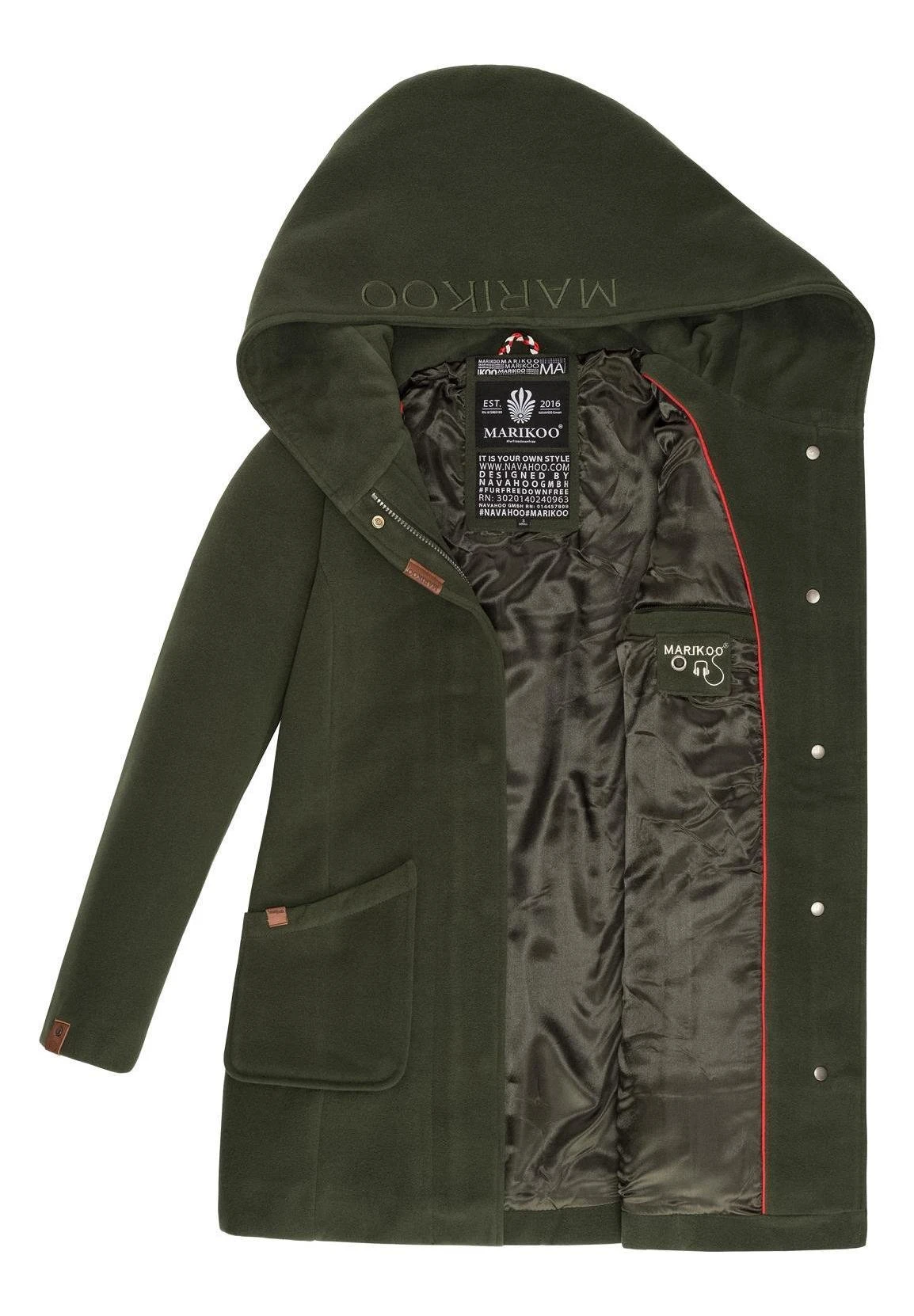 Marikoo Winterjas - Forest Green 6 Marikoo Winterjas - Forest Green - Afbeelding 6