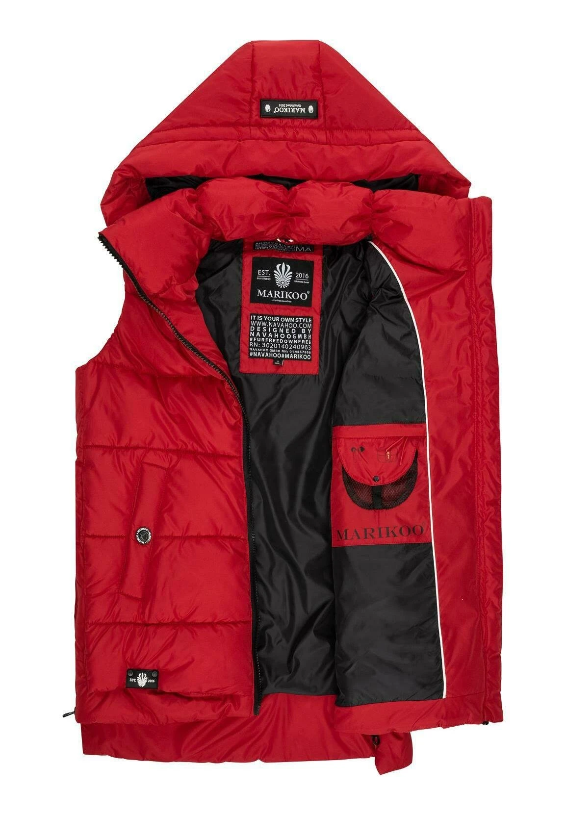Marikoo Zarinaa - Bodywarmer - Red 6 Marikoo Zarinaa - Bodywarmer - Red - Afbeelding 6