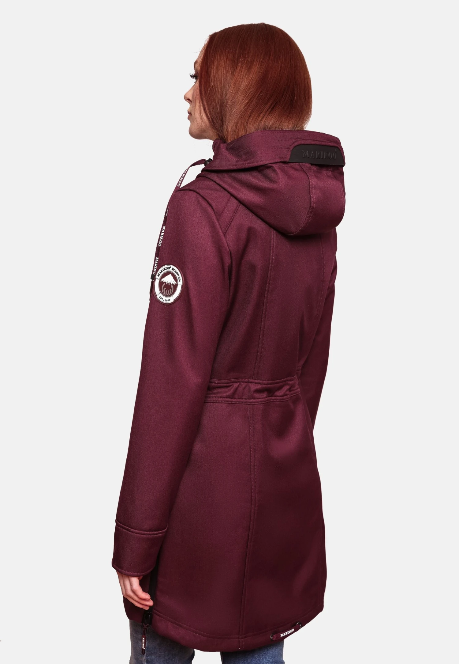 Marikoo Racquelle - Parka - Dark Red Melange 2 Marikoo Racquelle - Parka - Dark Red Melange - Afbeelding 2
